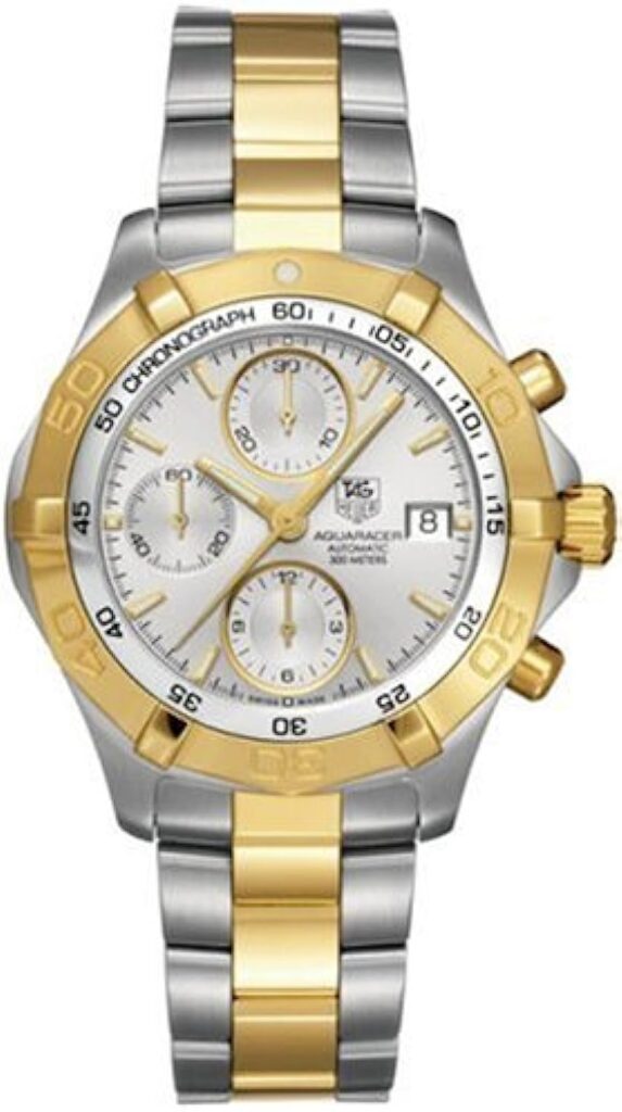TAG Heuer Mens CAF2120.BB0816 Aquaracer Automatic Chronograph Two-Tone Watch