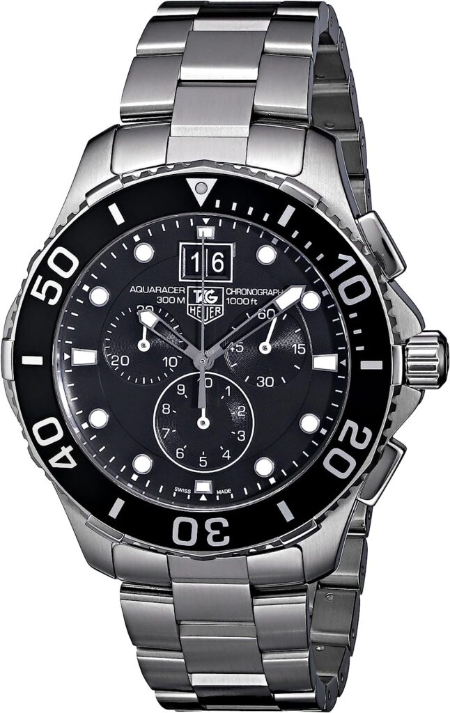 TAG Heuer Mens CAN1010BA0821 Aquaracer Stainless Steel Chronograph Watch